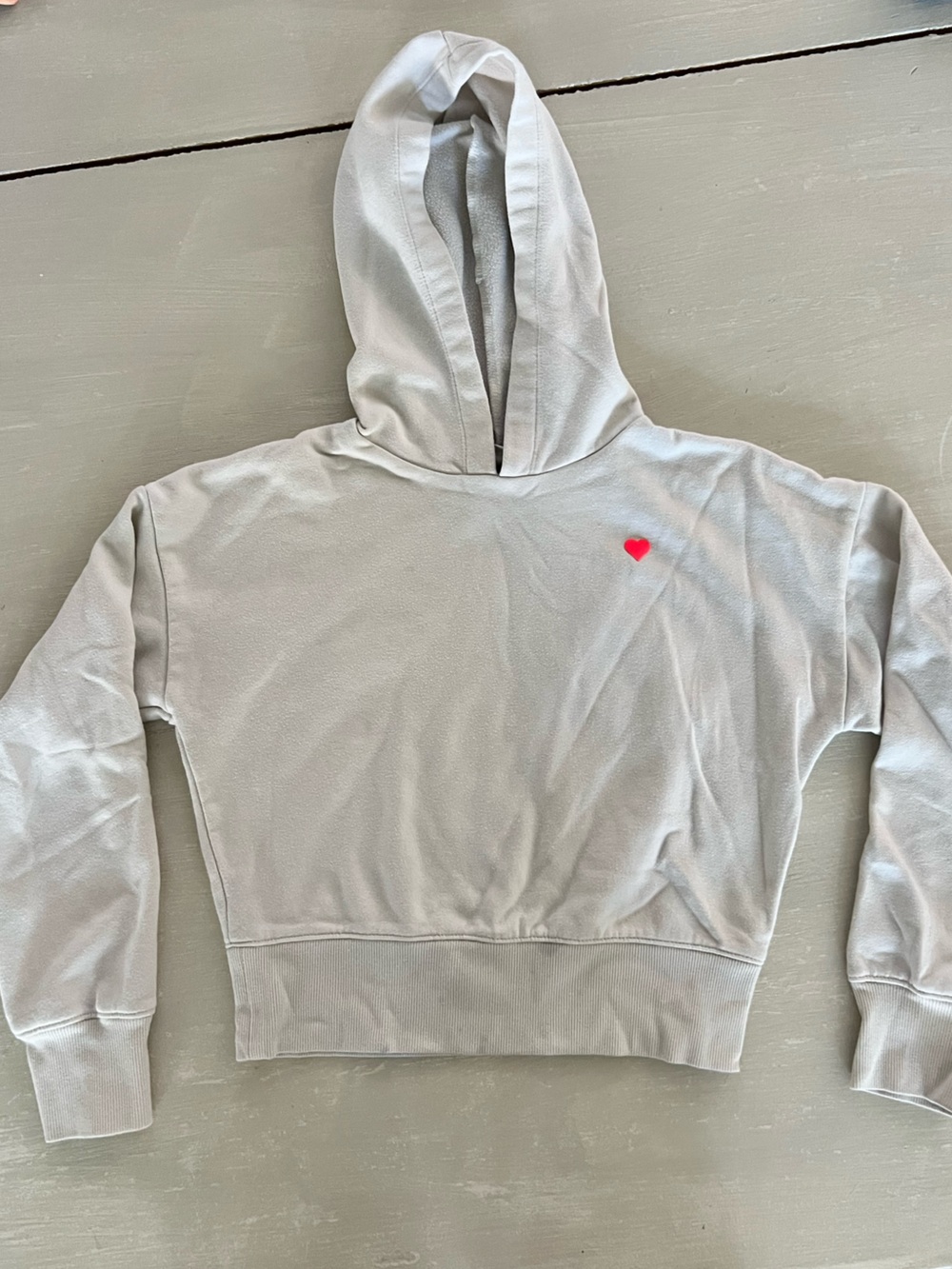 A New Day “All the Love” Cropped Hoodie Sweatshirt Gray XS